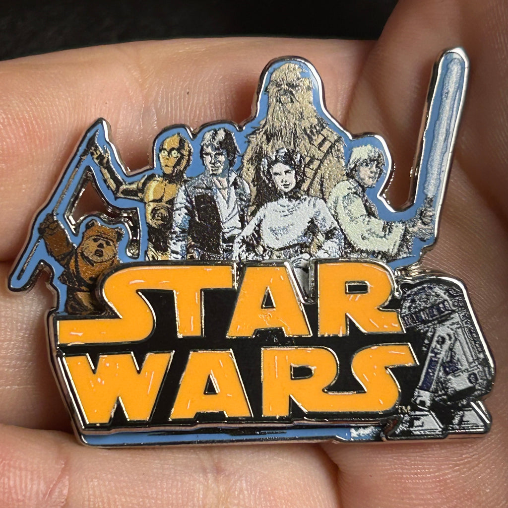 2025 - Star Wars Logo - Luke Leia Han Chewbacca R2D2 Ewok - Disney Pin