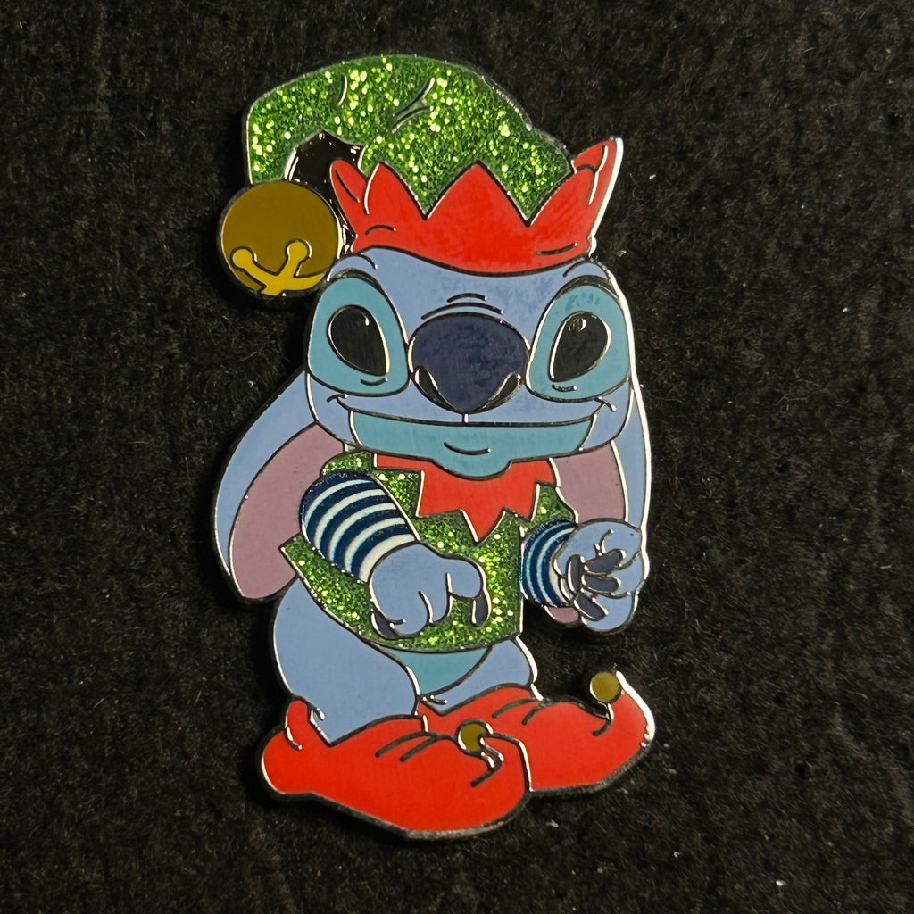 2025 - Stitch in Elf Costume - Lilo and Stitch - Disney Pin
