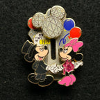 2013 - Mickey and Minnie - New Years - EPCOT Ball - Slider - LE 4,000 - Disney Pin