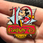 2001 - Mickey Mouse - Company D - 10 Years - Cast Exclusive - Disney Pin