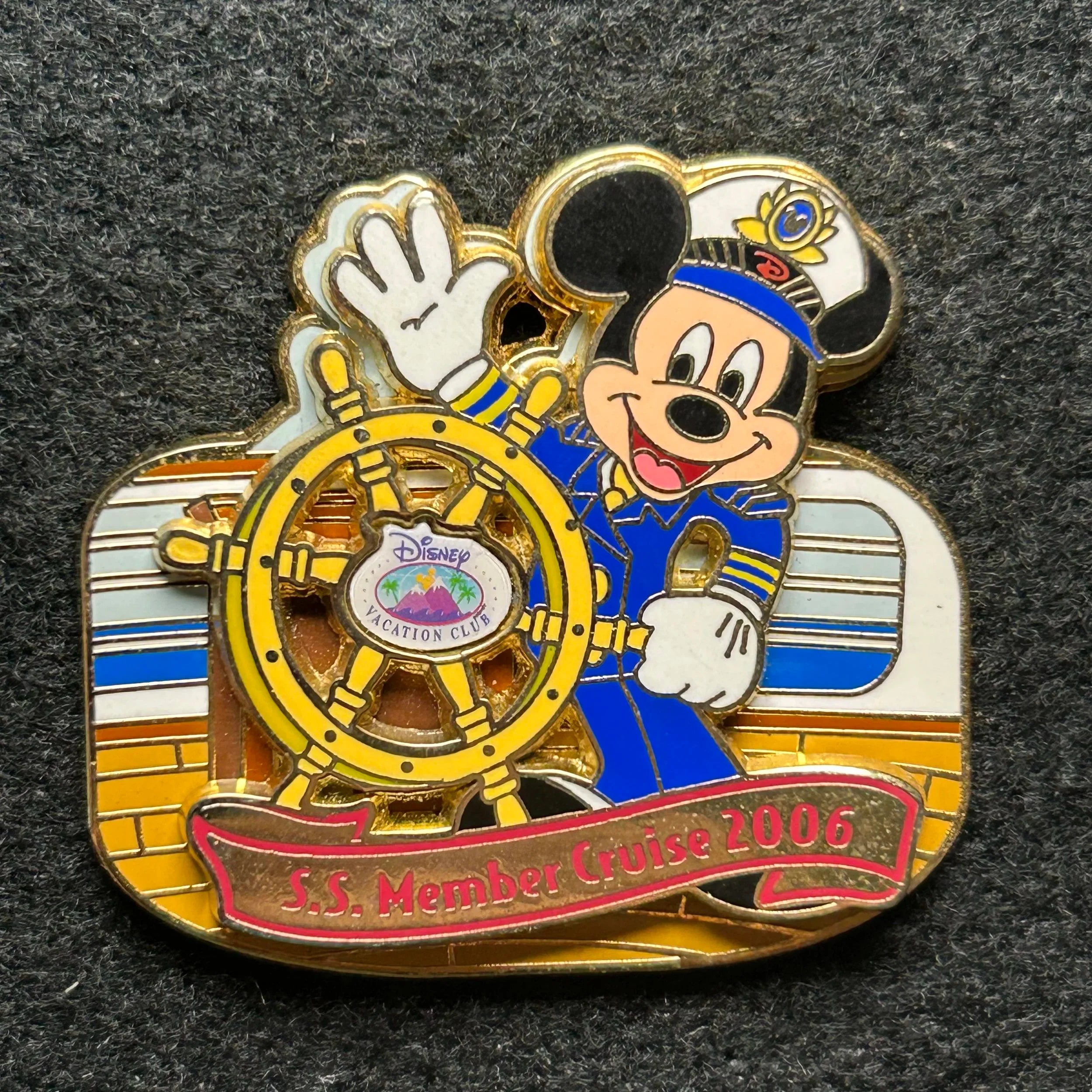 2006 - Captain Mickey - S.S. Member Cruise - DVC - LE 1,500 - Disney Pin