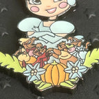 2022 - Loungefly - Cinderella - and mice - Chibi Floral - Disney Pin