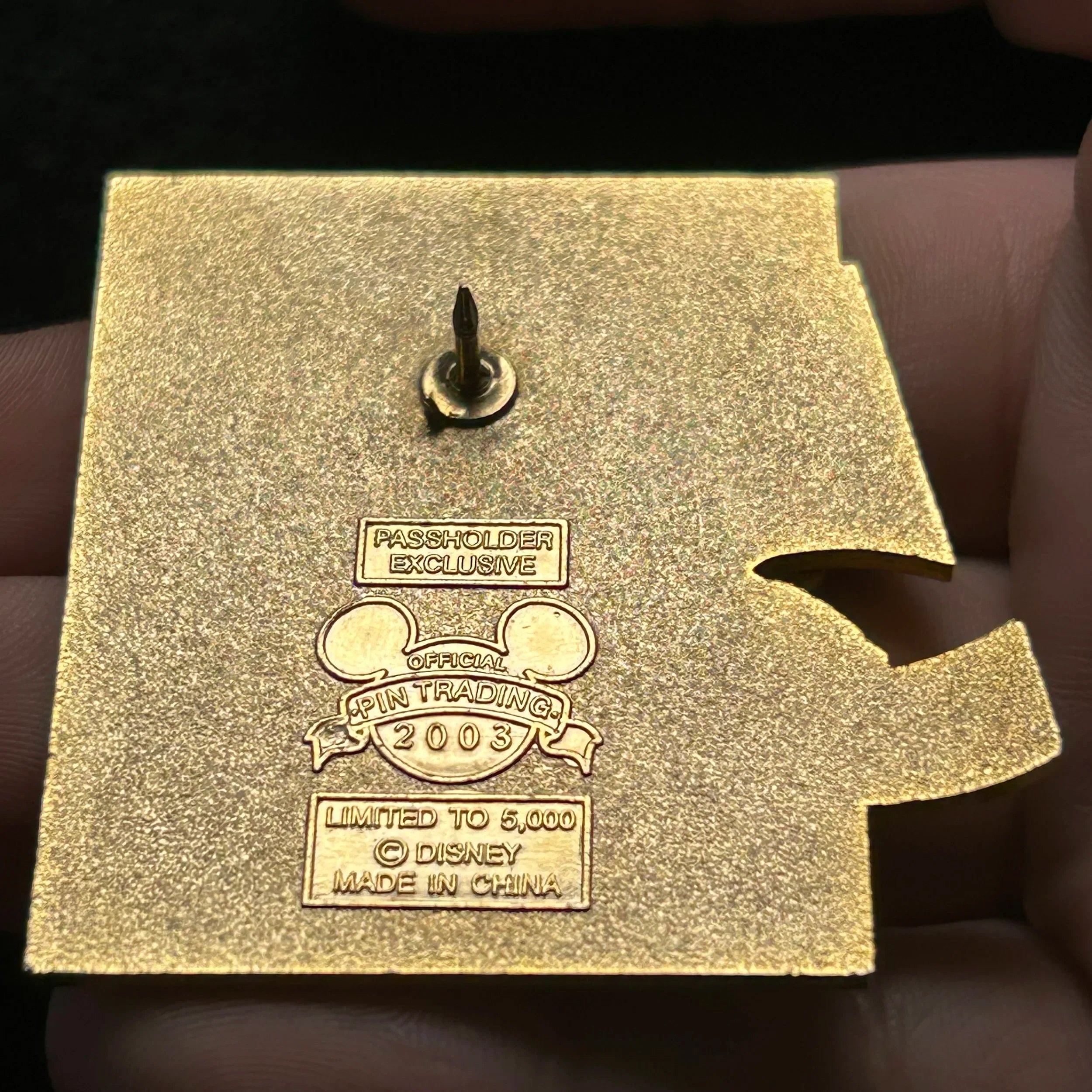 2003 - Mickey and Pluto - DAK - AP Holder - LE 5,000 - Disney Pin on Pin