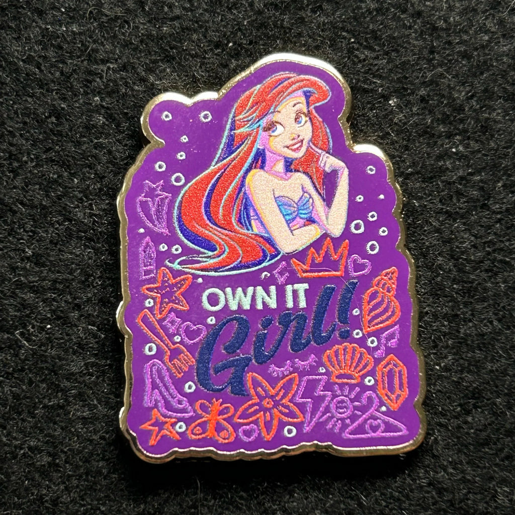 2022 - Ariel - Little Mermaid - Own it Girl - Princess Quote Series - Disney Pin