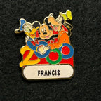 Francis - Mickey Mouse, Goofy, and Donald Duck - Name Series - Disney Pin