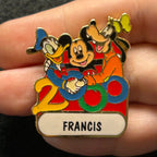 Francis - Mickey Mouse, Goofy, and Donald Duck - Name Series - Disney Pin