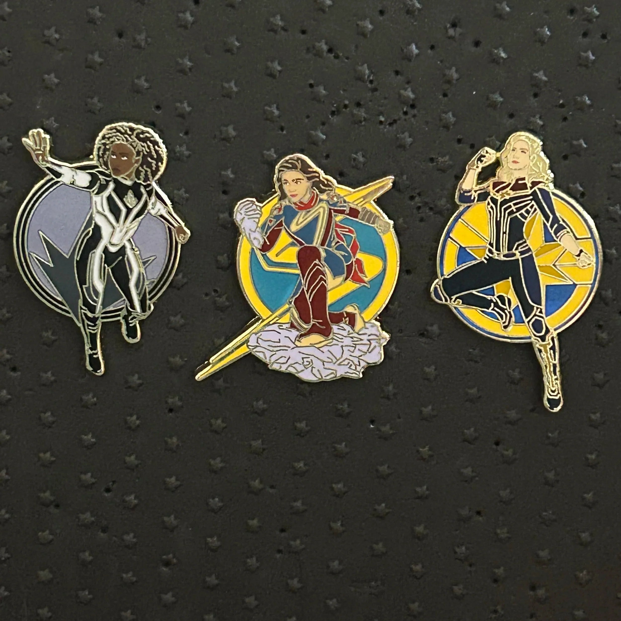 FULL SET - 2023 - Ms Marvel, Photon, and Captain Marvel - LR - Disney Pins