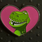 2022 - Loungefly - Rex - Toy Story - Pink Heart - Disney Pin