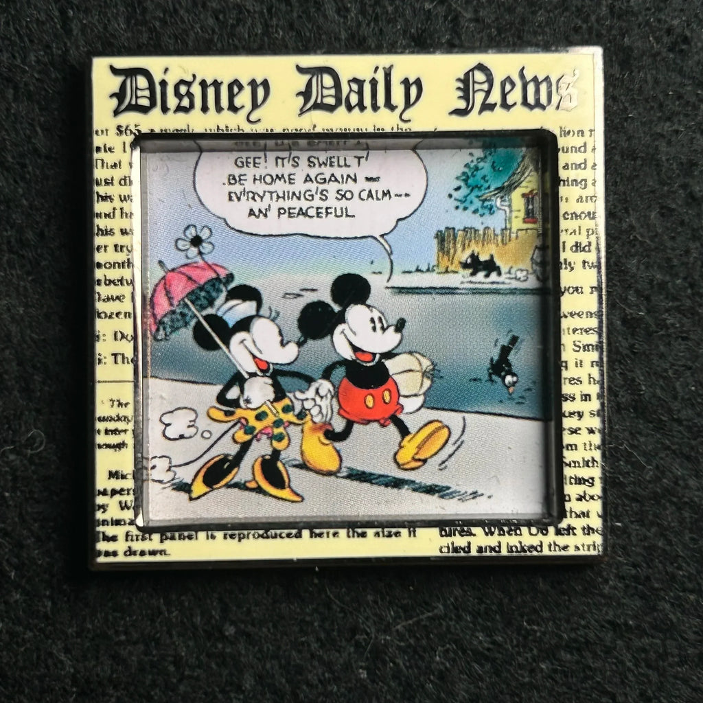2001 - Mickey and Minnie Mouse - Disney Daily News - Disney Pin