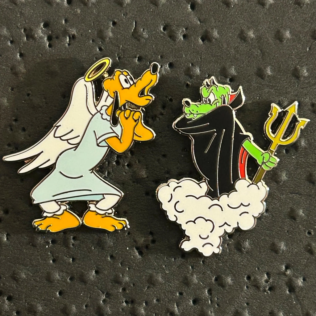 FULL SET - 2024 - Angel vs Devil Pluto - Disney Pins