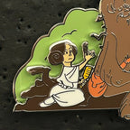 2023 - Princess Leia Combing Chewbacca - Star Wars - Disney Pin