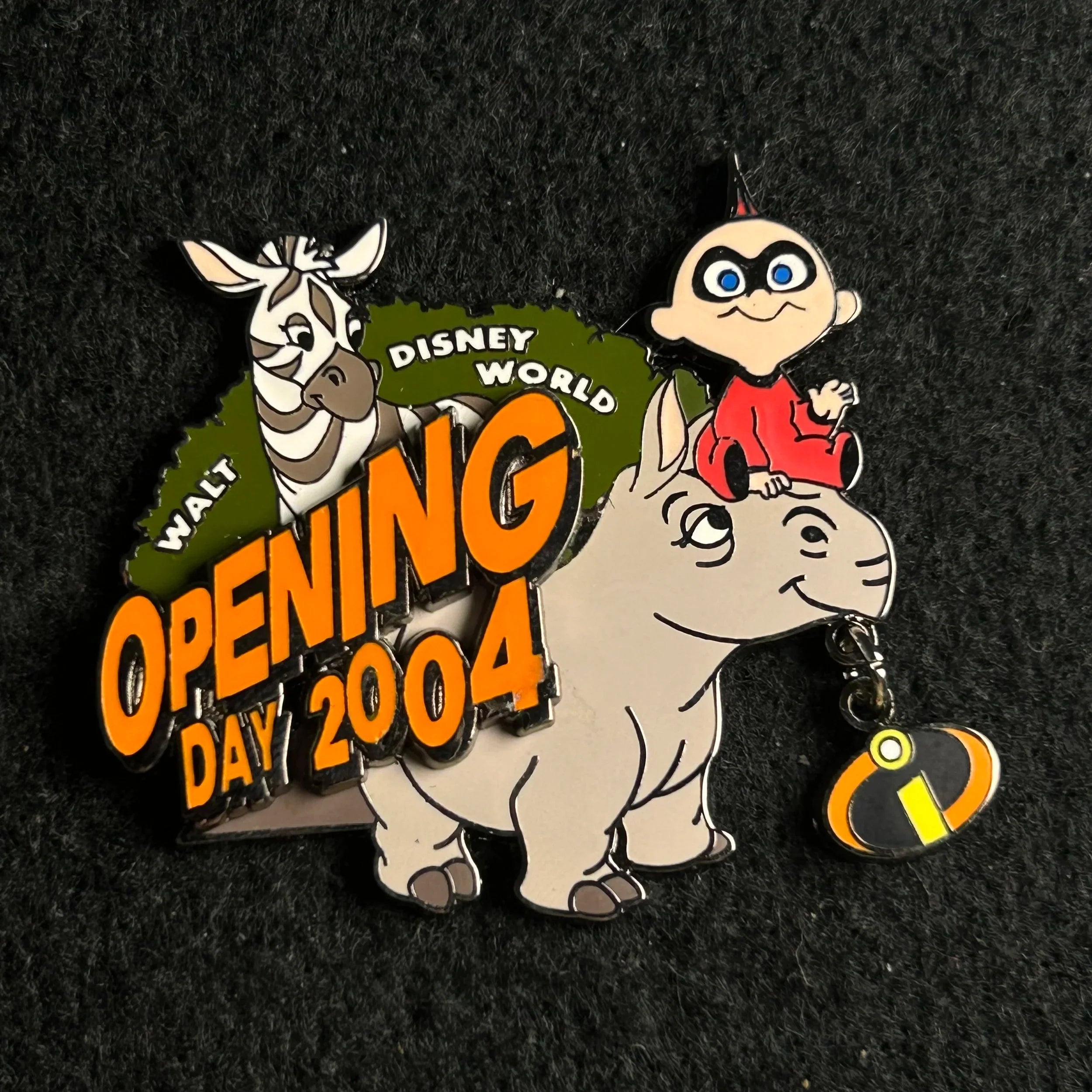 2004 - Jack Jack, Elephant, and Rhino - WDW - Opening Day - LE 3,000 - Disney Pin