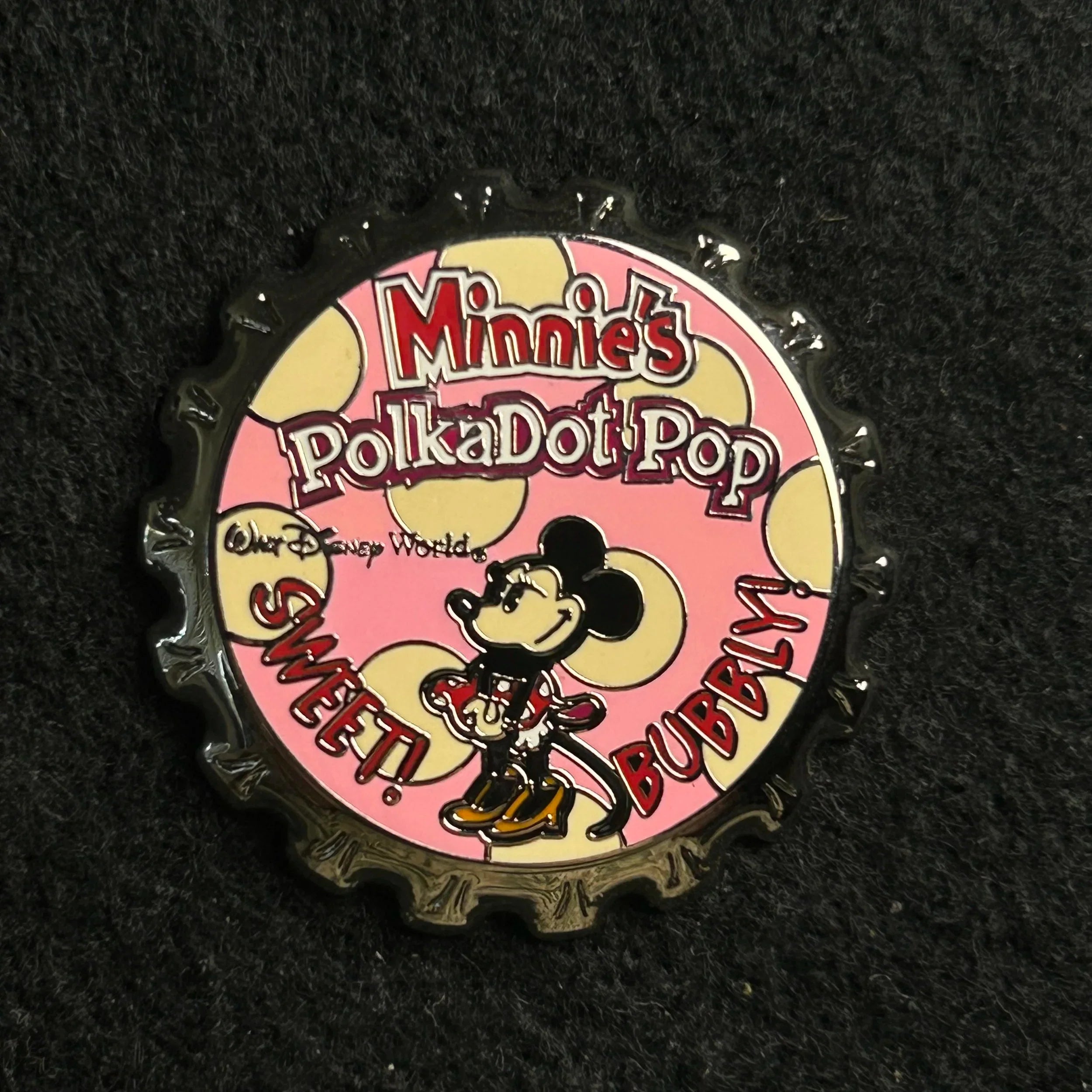 2003 - Minnie Mouse - Polkadot Pop - Bottle Cap - WDW - Disney Pin