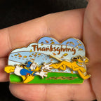 2002 - Donald Chasing Pluto - Thanksgiving - LE 3,500  - Disney Pin on Pin