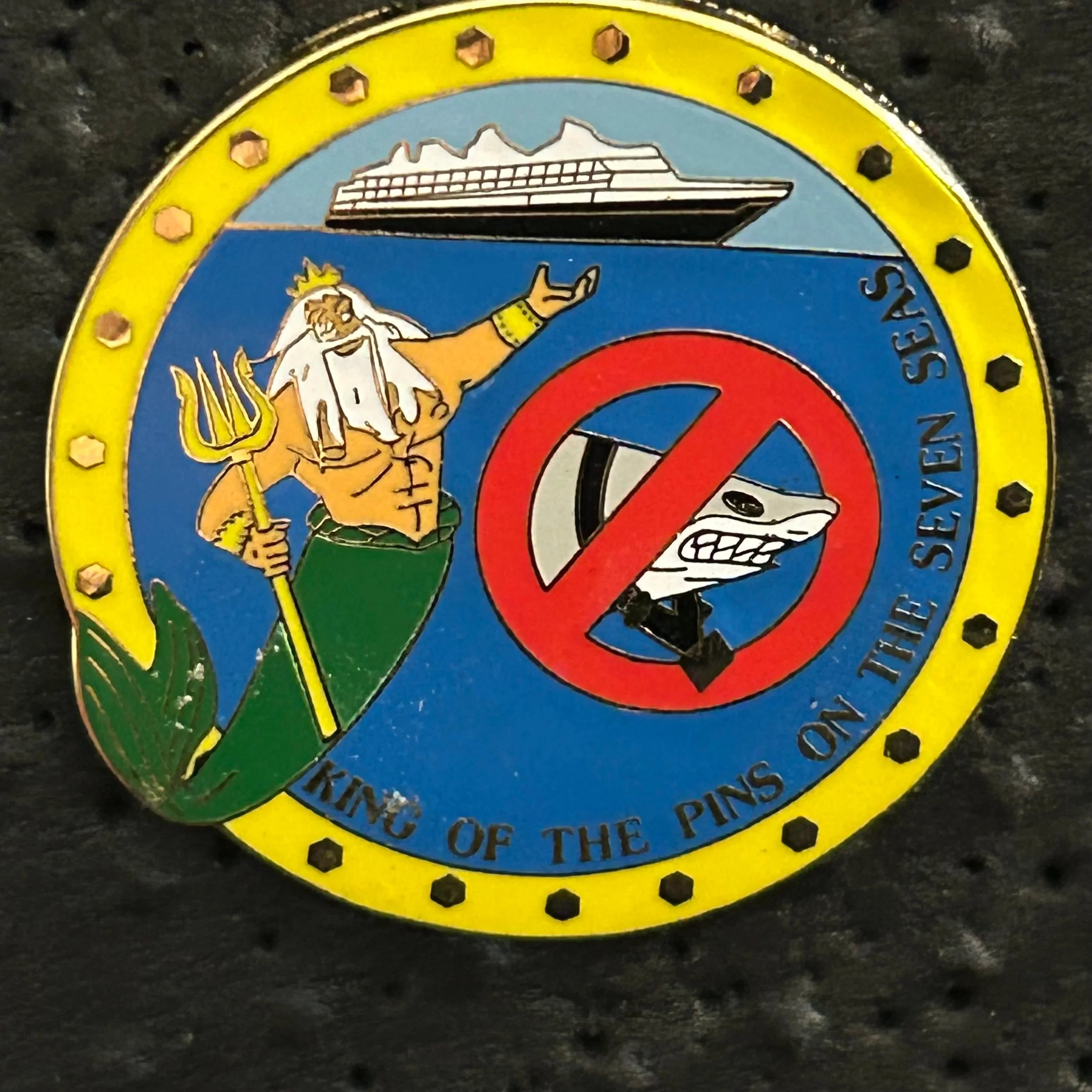 FANTASY - King Triton - Little Mermaid - Cruise Line Port Hole - Limited Edition 250 - Pin