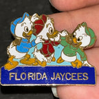 BROOCH - Huey, Dewey & Louie - Florida Jaycee’s - Clasp Back - Pin