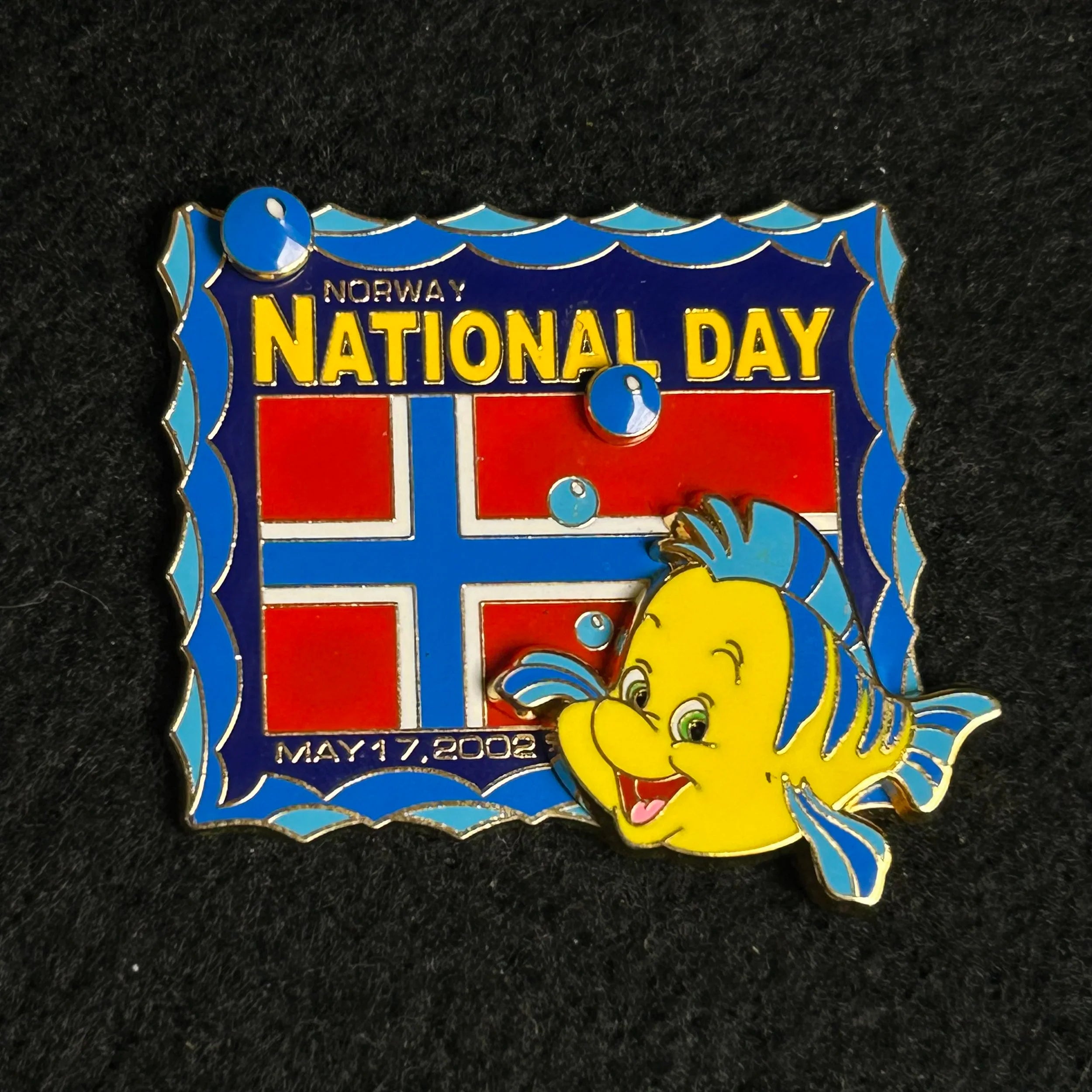 2002 - Flounder - Little Mermaid - Norway - National Day - LE 4,500 - Disney Pin