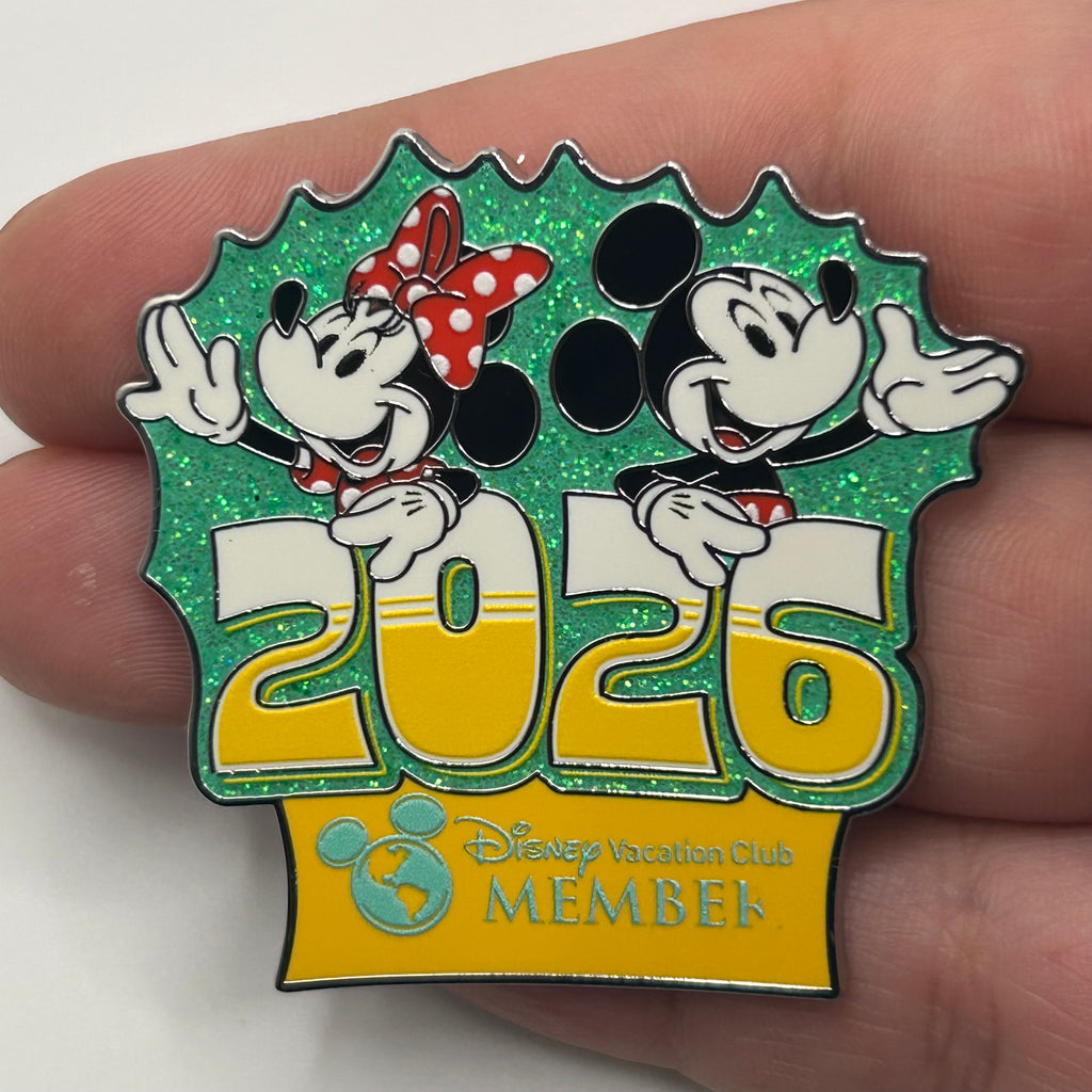 2026 - Minnie and Mickey - DVC Member - Glitter - Disney Pin