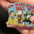 2003 - Mickey, Donald, Goofy, and Pluto - New Years Eve - LE 7,500 - Disney Pin