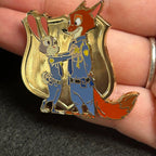 2025 - Judy Hopps and Nick Wilde - Gold Police Badge - Zootopia - Disney Pin