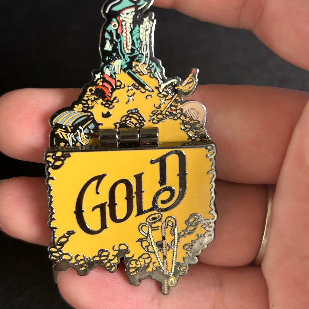 2025 - All That Glitters Be Not Gold - Pirates of the Caribbean - Hinge - Disney Pin