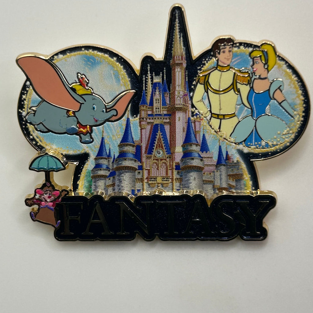 2026 - Cinderella and Prince Charming and Dumbo - Magic Kingdom - Mickey Ears - Disney Pin