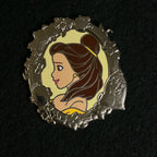 2024 - Belle - Side Profile - Silver Portrait - Princess Series - Disney Pin