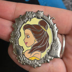 2024 - Belle - Side Profile - Silver Portrait - Princess Series - Disney Pin