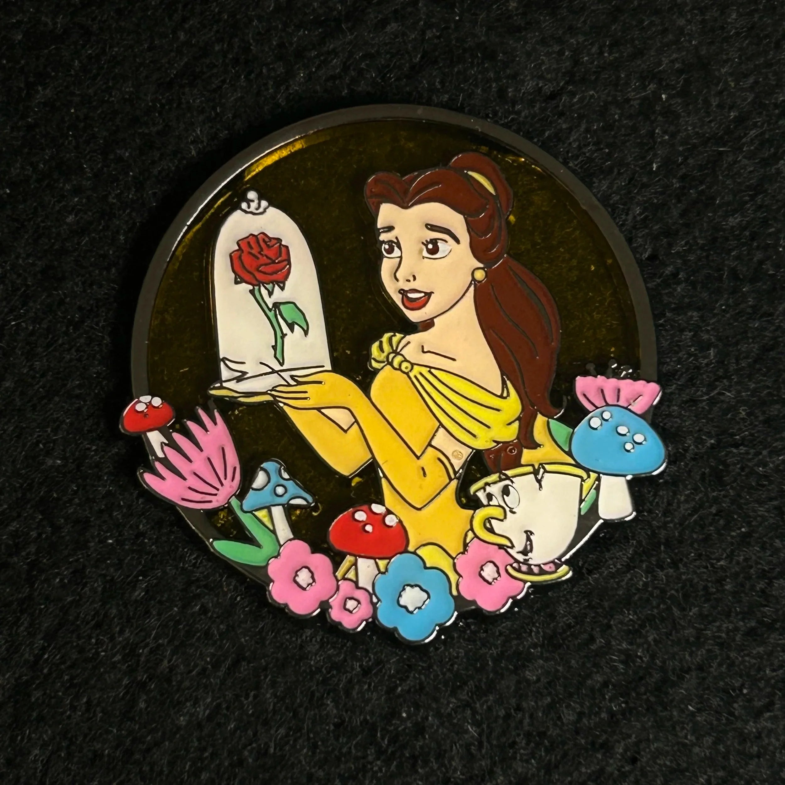 Loungefly - Belle and Chip - Semi Transparent - Princess Series - Disney Pin