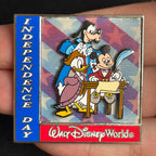 2001 - Mickey, Goofy, and Donald - Lenticular - Independence Day - LE 5,000 - Disney Pin