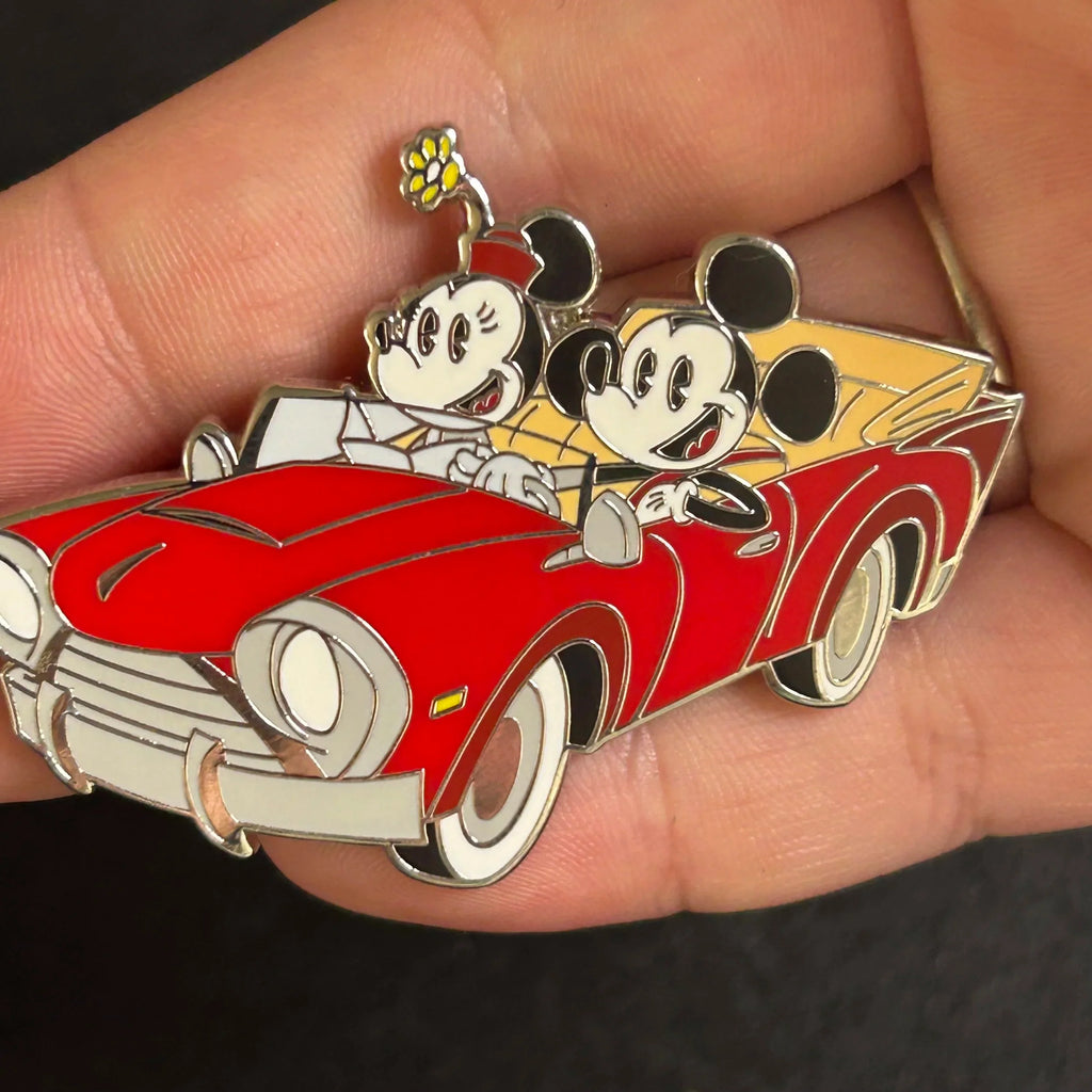 2024 - Mickey and Minnie Driving In Car - Shorts Style - Disney Pin