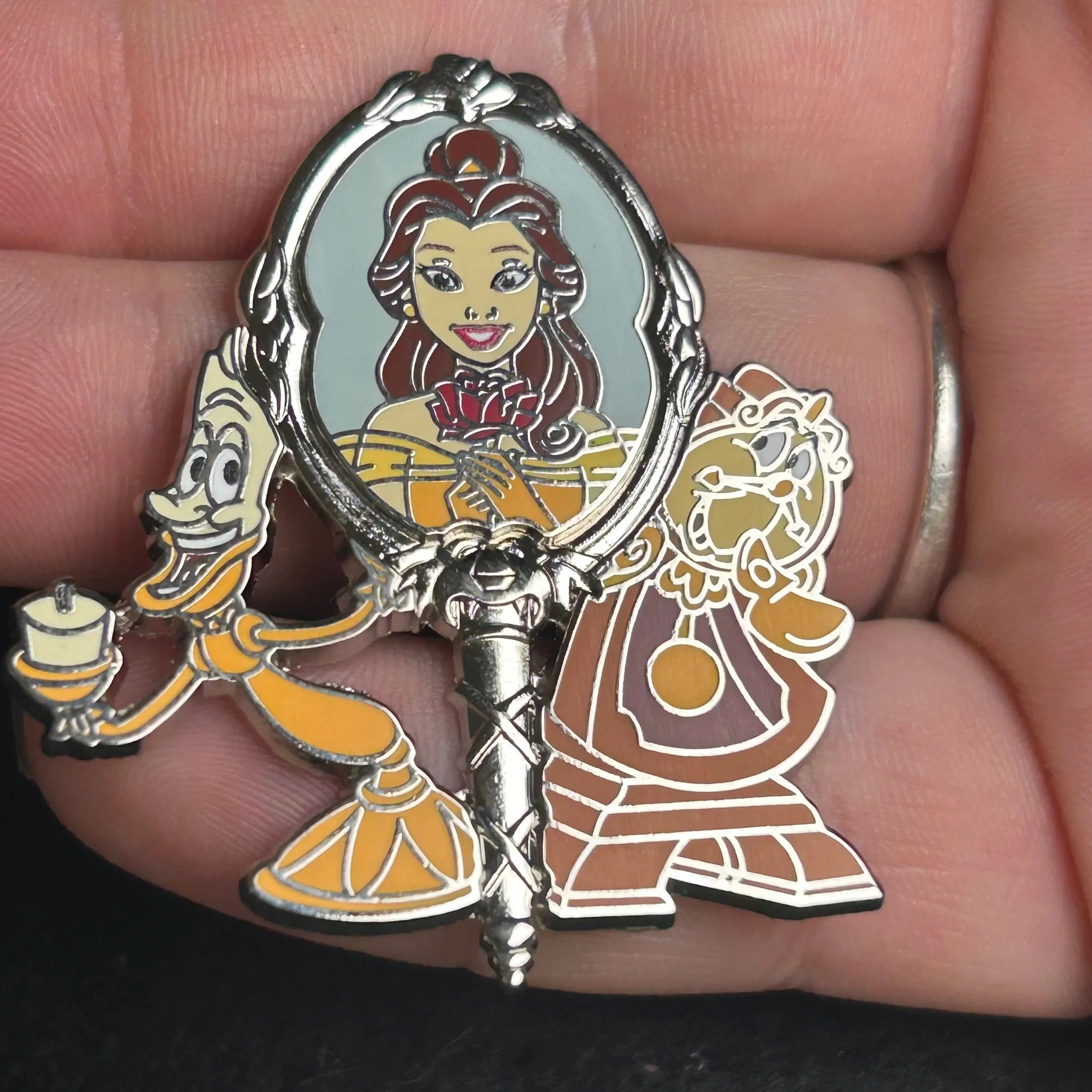 2025 - Belle, Cogsworth, and Lumiere - Beauty and The Beast - Disney Pin