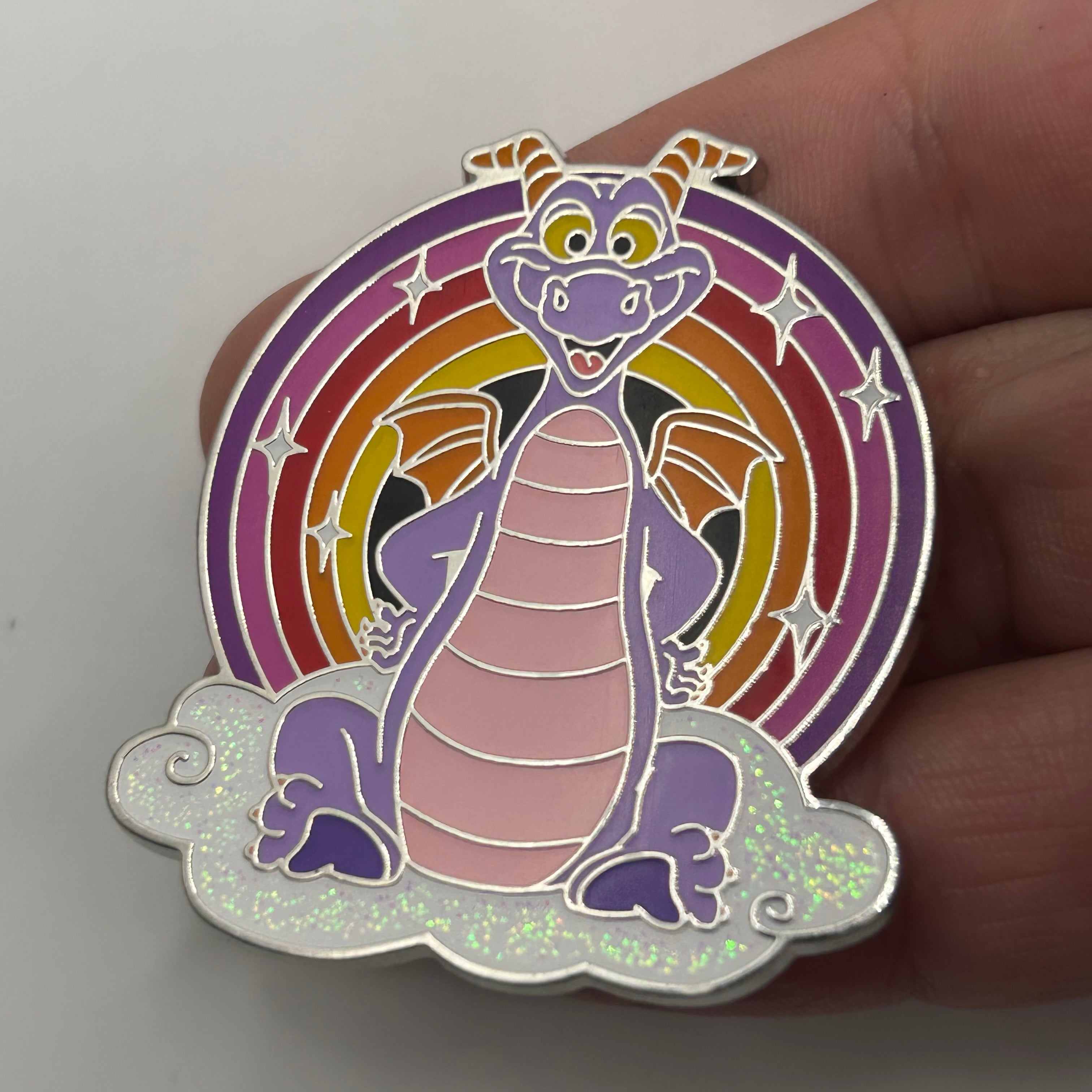 2024 - Figment on Cloud with Rainbow - Disney Pin