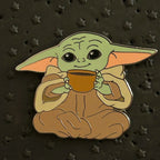 2024 - Grogu - Sitting Down Drinking Coffee - Disney Pin