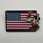 Vintage - Mickey Mouse - American Flag - Pin on Pin - Disney Pin