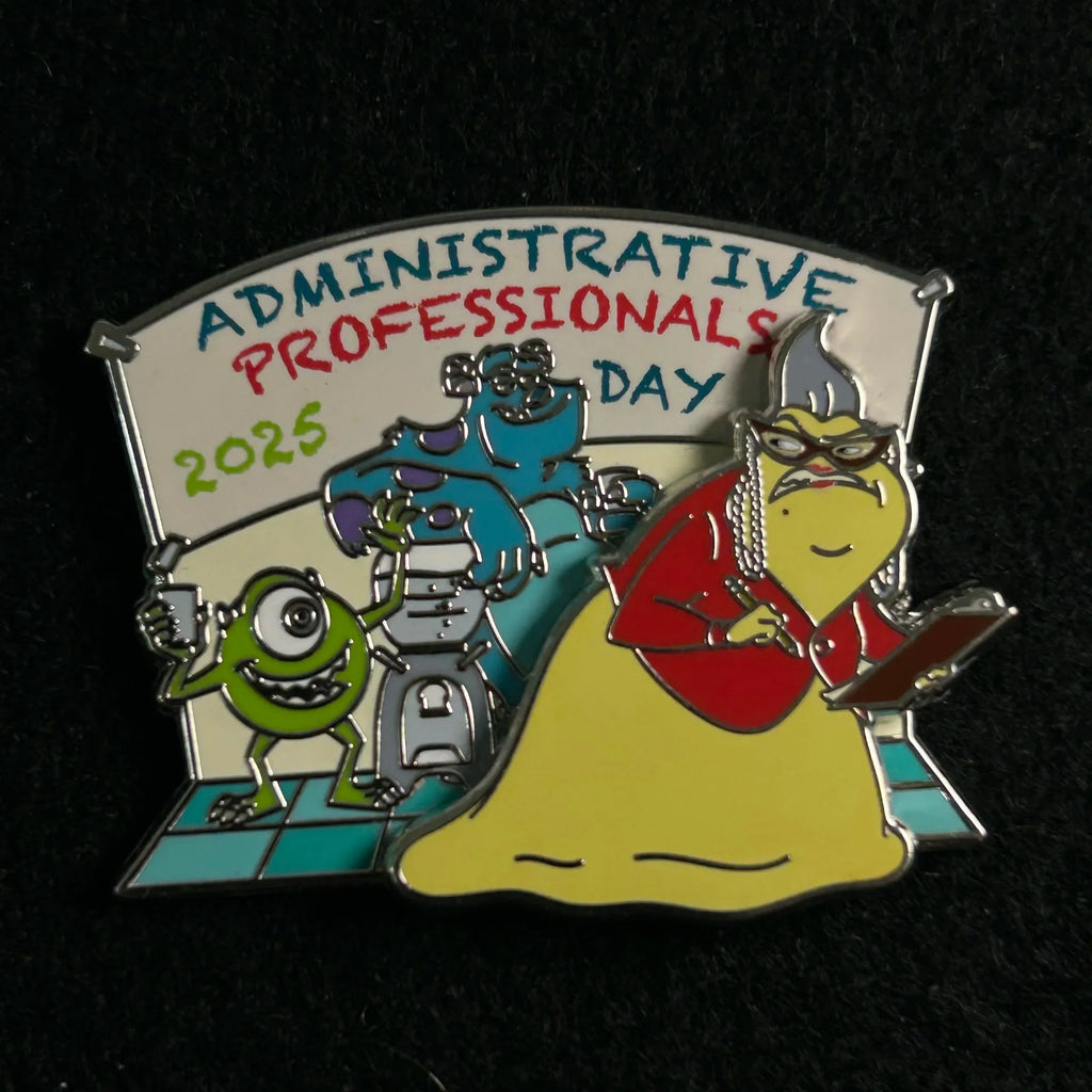 2025 - Roz, Sully, and Mike Wazowski - Administrative Professionals Day - LR - Pin
