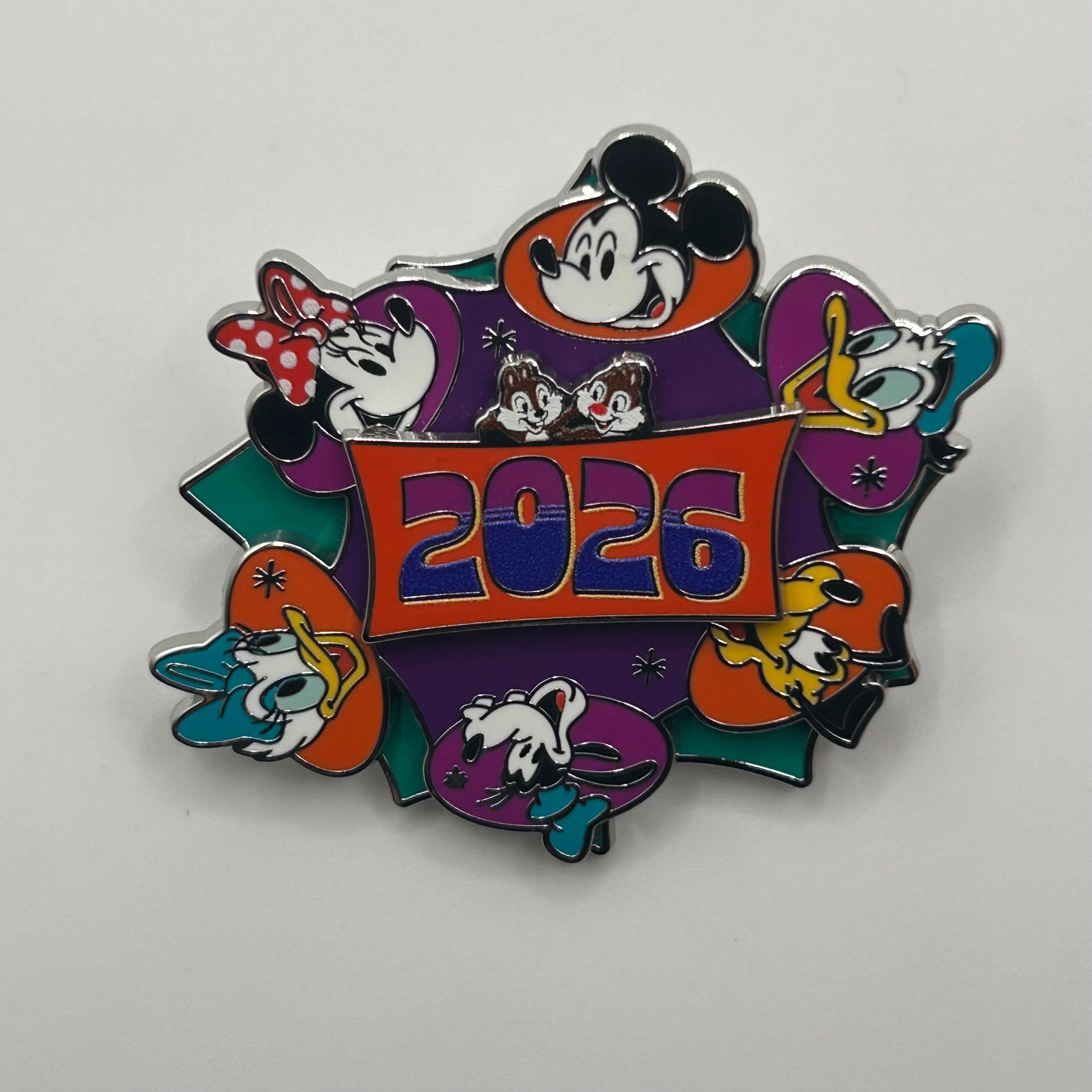 2026 - 2026 Dated Spinner - Pin on Pin - Disney Pin