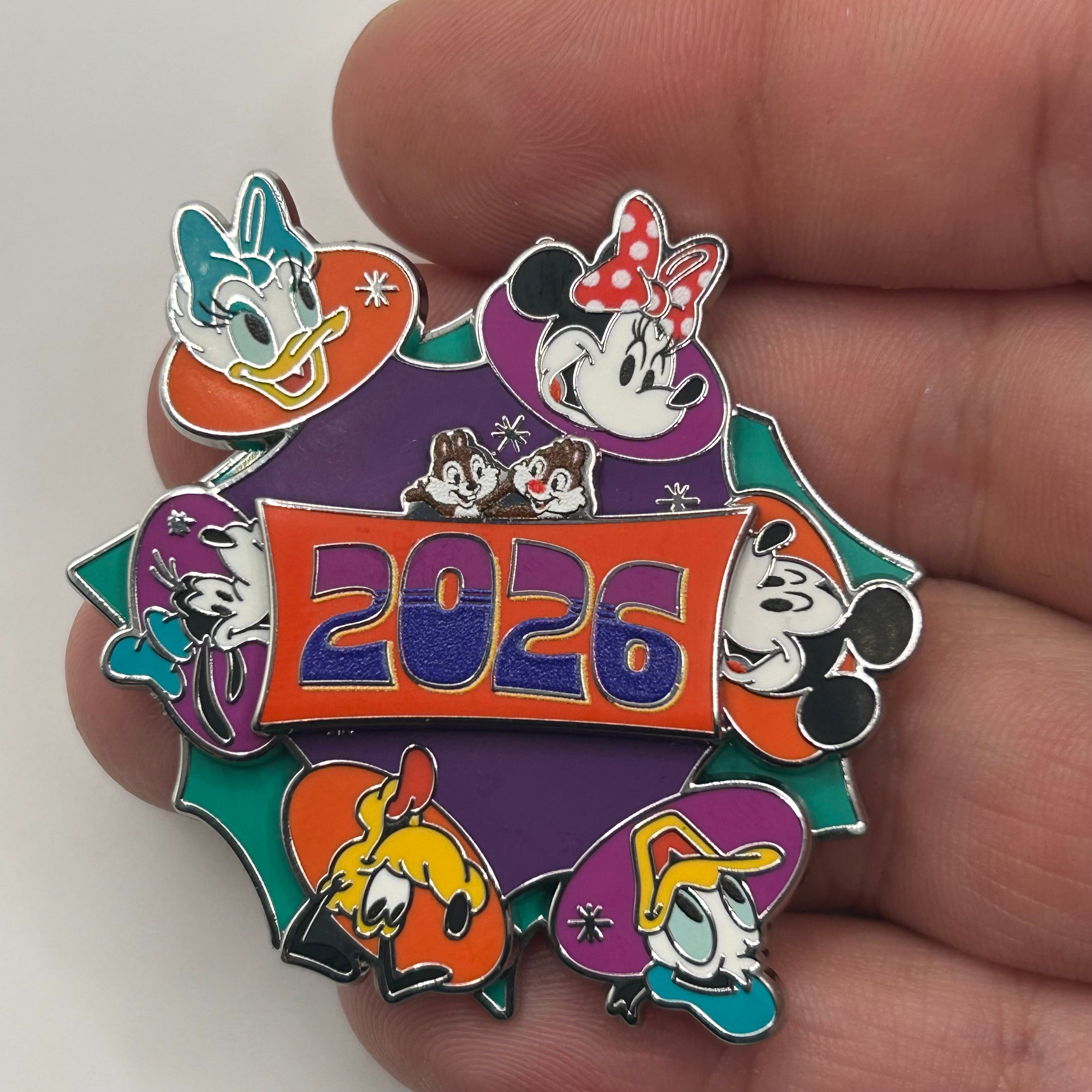 2026 - 2026 Dated Spinner - Pin on Pin - Disney Pin