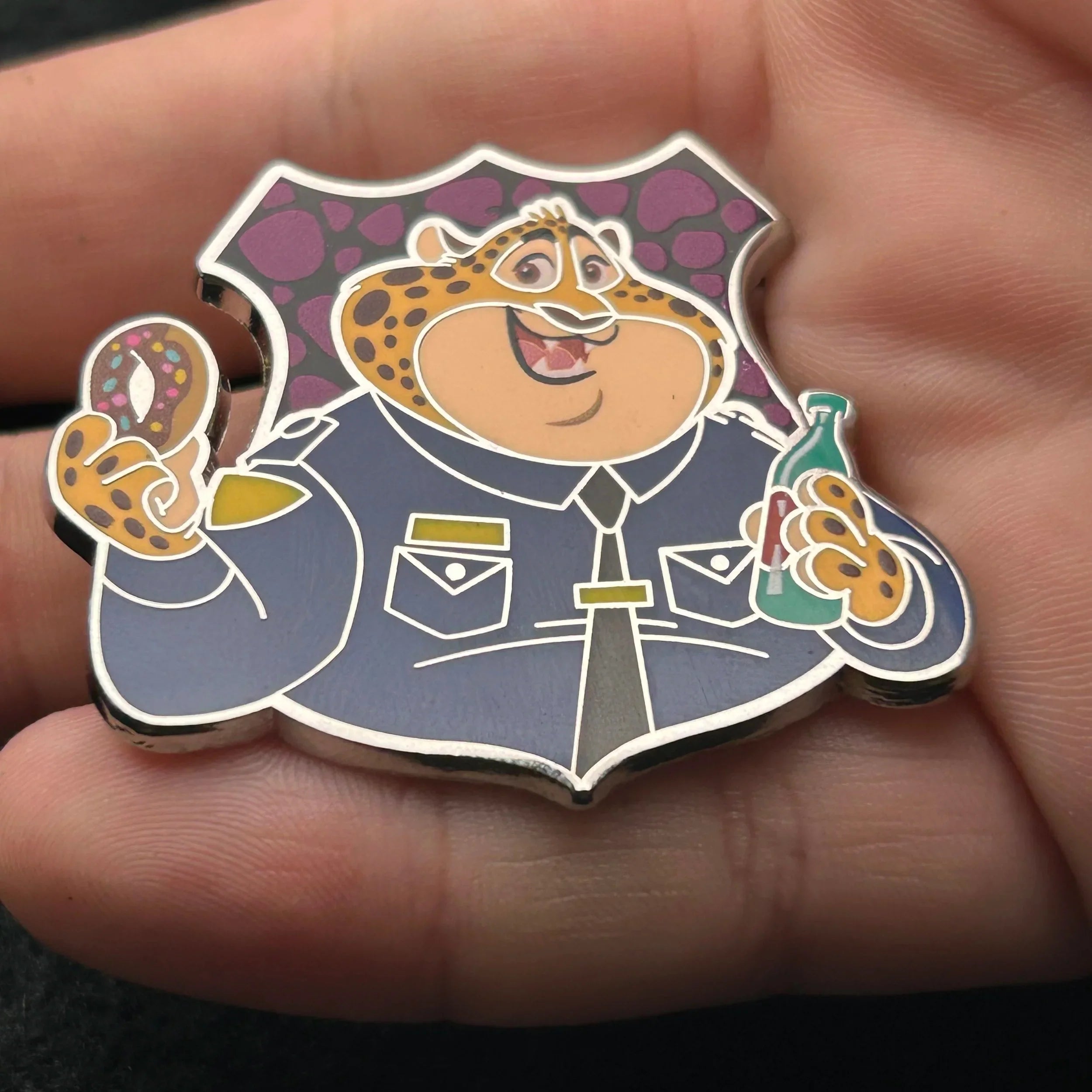 2022 - Officer Clawhauser - Zootopia - ZPD - Mystery Badge Series - Disney Pin