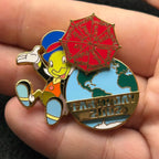 2002 - Jiminy Cricket - Pinocchio - Spinning Umbrella - LE 5,000 - Earth Day - Disney Pin