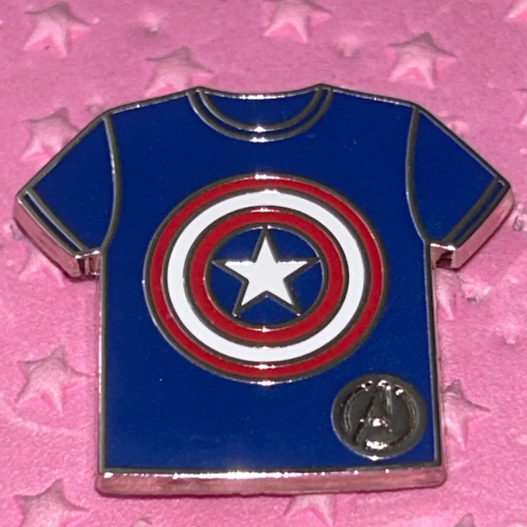 2024 Hidden Disney Captain America Tshirt Pin