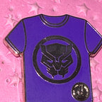 2024 Hidden Disney Black Panther Tshirt Pin