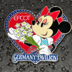 2024 - Minnie Mouse with Flowers - Germany Pavilion - EPCOT - Disney Pin