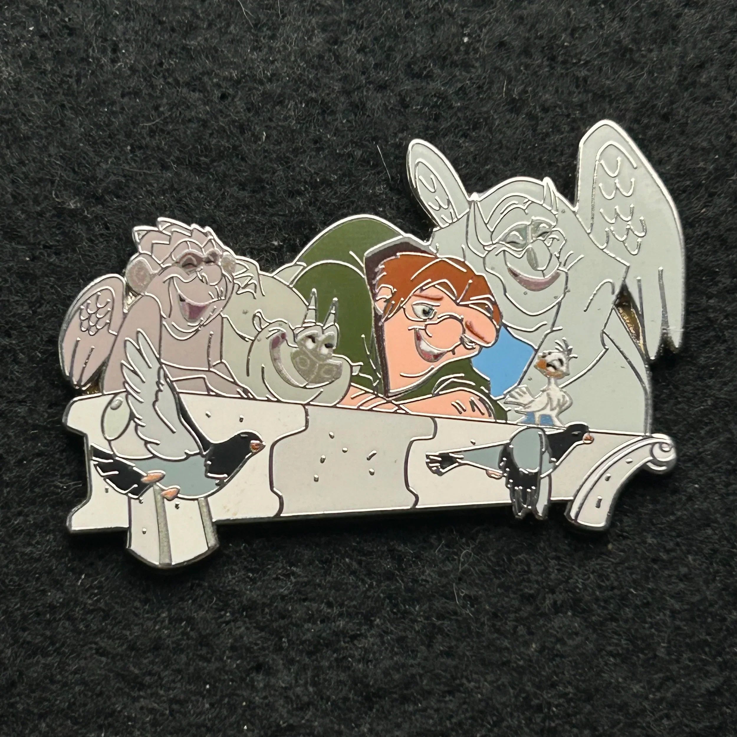 2024 - Quasimodo with Gargoyles and Bird - Disney Pin
