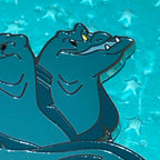 Flotsam and Jetsam Villain Sidekick Pin