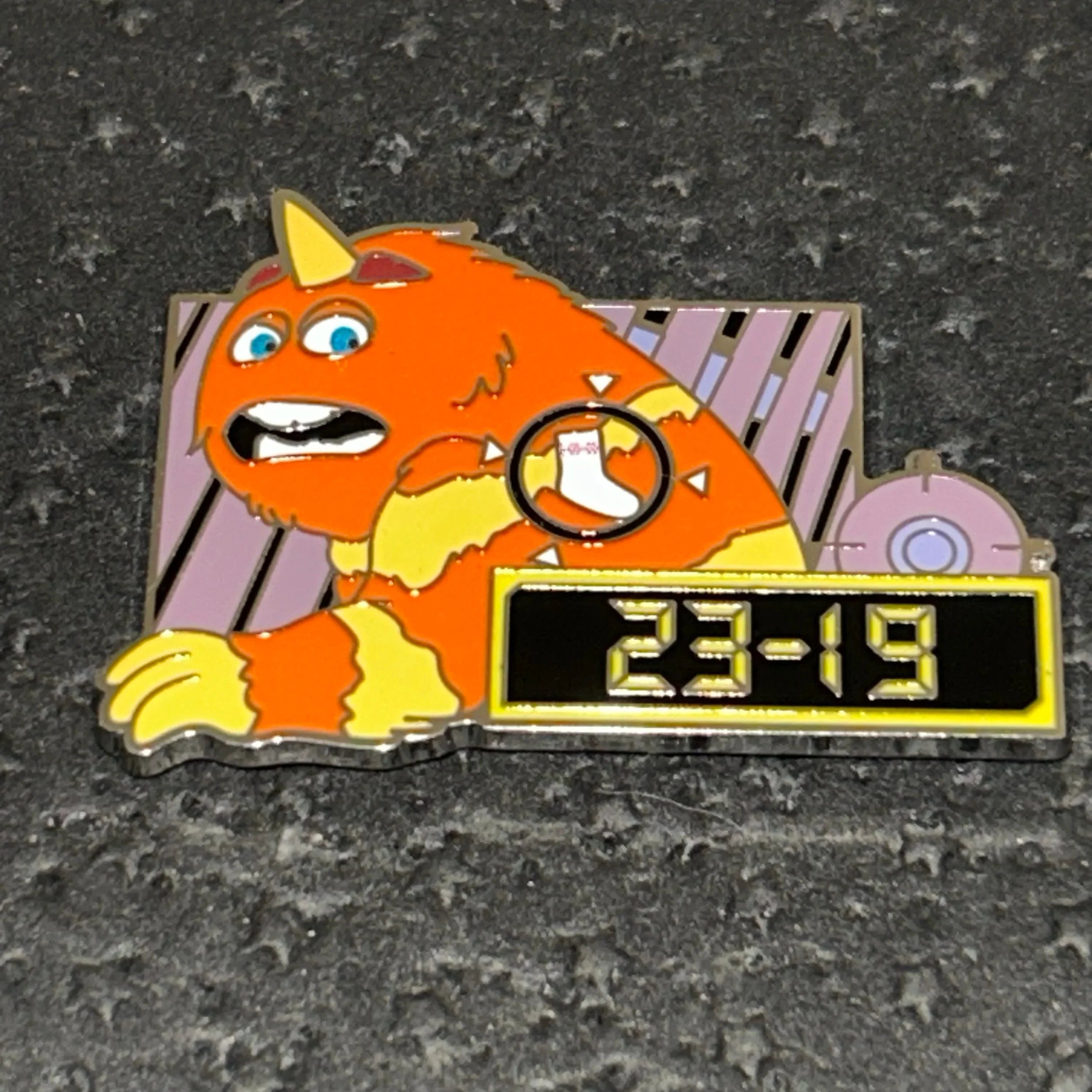 2023 - George Sanderson - Contaminated by Sock - Monsters Inc - 23-19 - Disney Pin