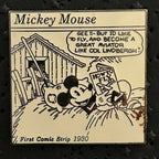 2001 - Mickey Mouse - How To Fly - First Comic Strip 1930 - Millennium - Disney Pin