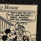 2001 - Mickey Mouse - How To Fly - First Comic Strip 1930 - Millennium - Disney Pin