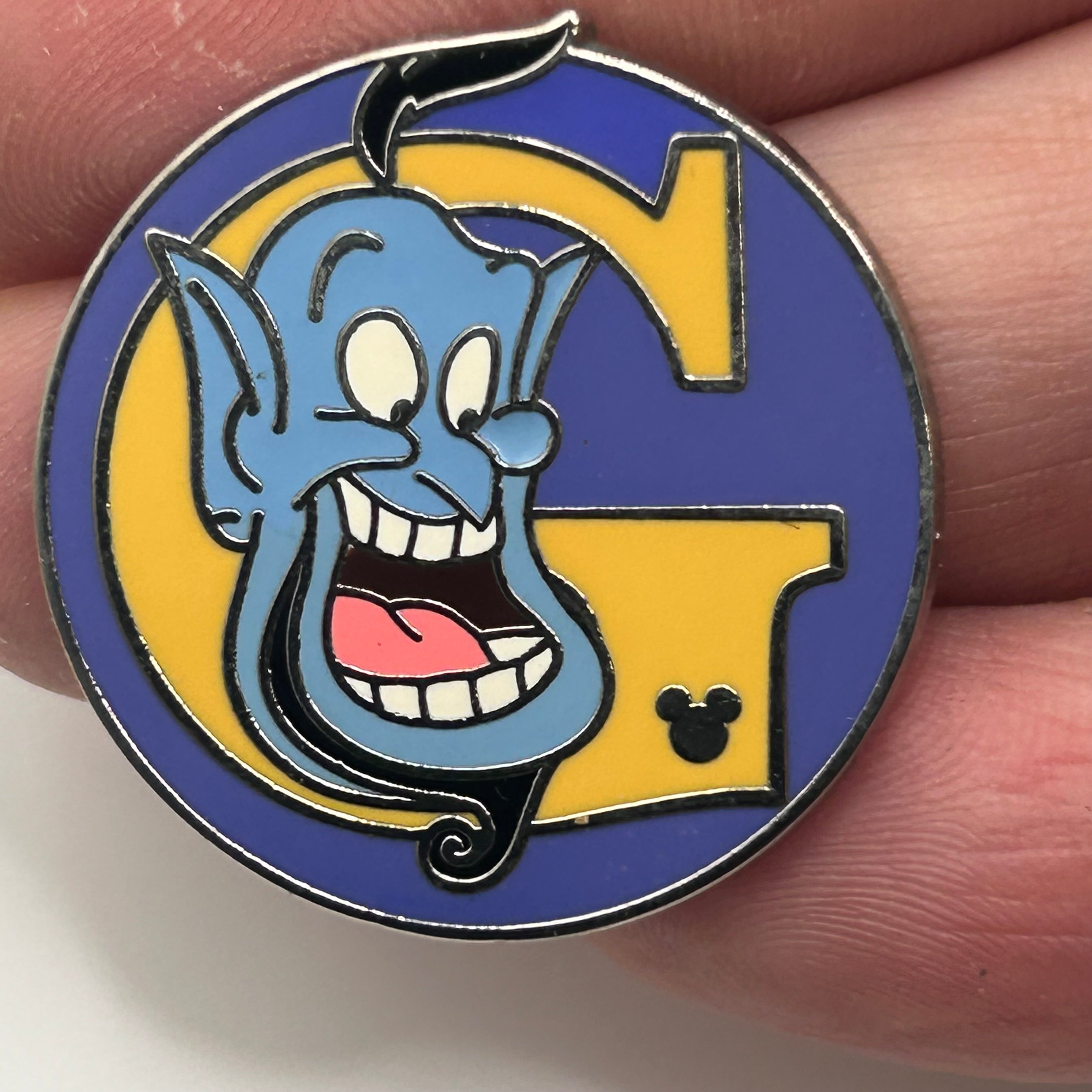 2009 - Genie - Aladdin - Alphabet G - Hidden Mickey - Disney Pin