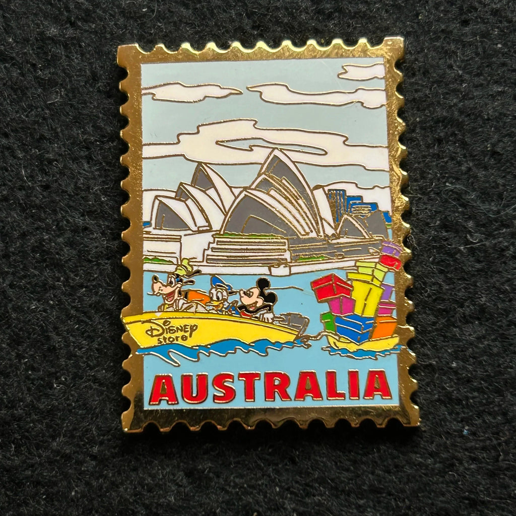 Mickey, Donald, and Goofy - In Boat - Australia - Disney Pin